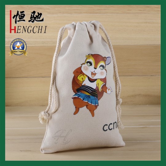 HC-3019 cotton Canvas drawstring backpack bag