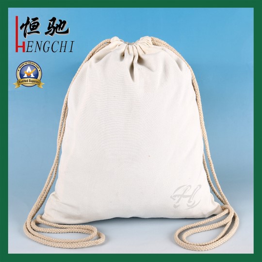 HC-3023 cotton Canvas drawstring backpack bag