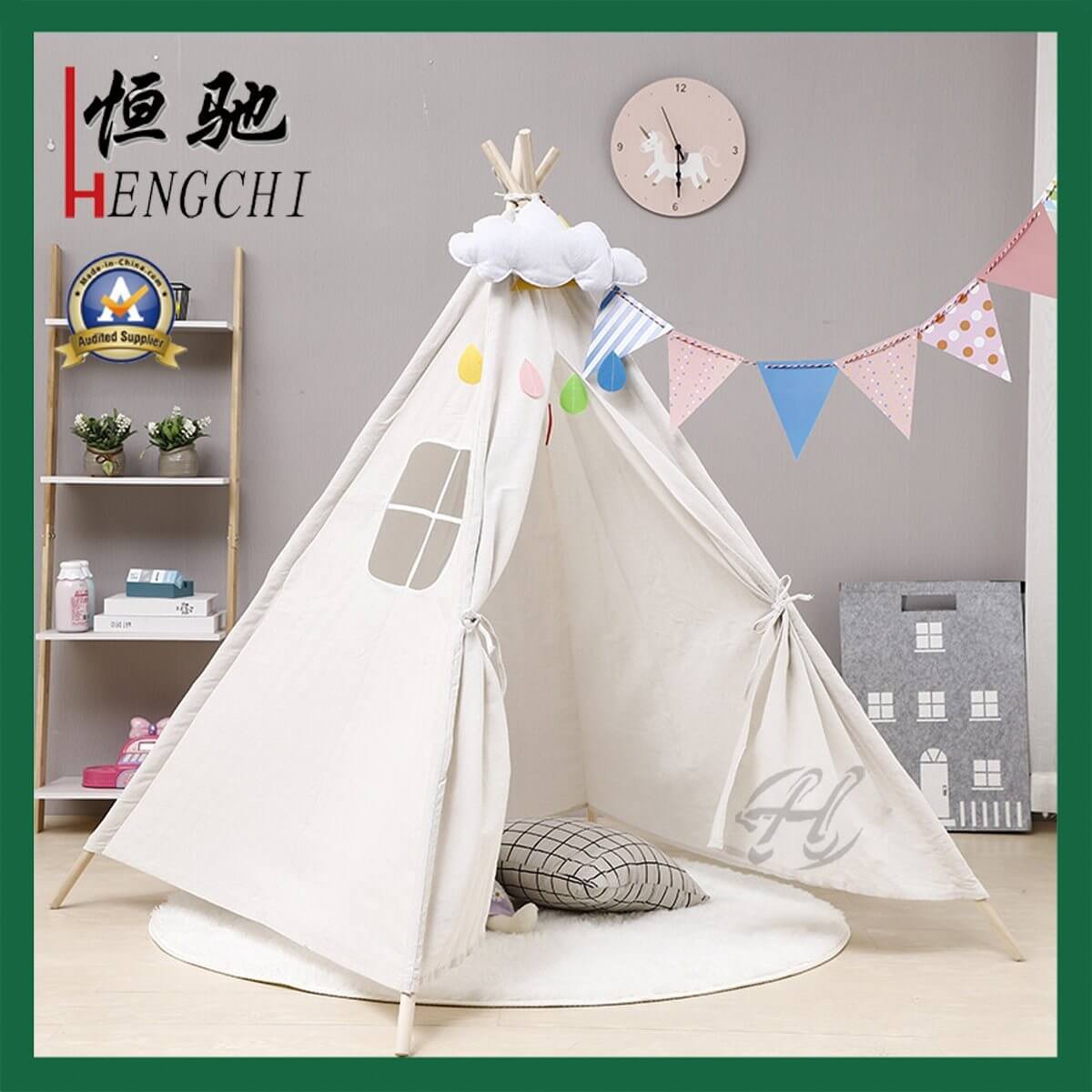 Kids-Indian-Teepee-Tent-Children-Play-Tent-Cotton-Canvas-Tent