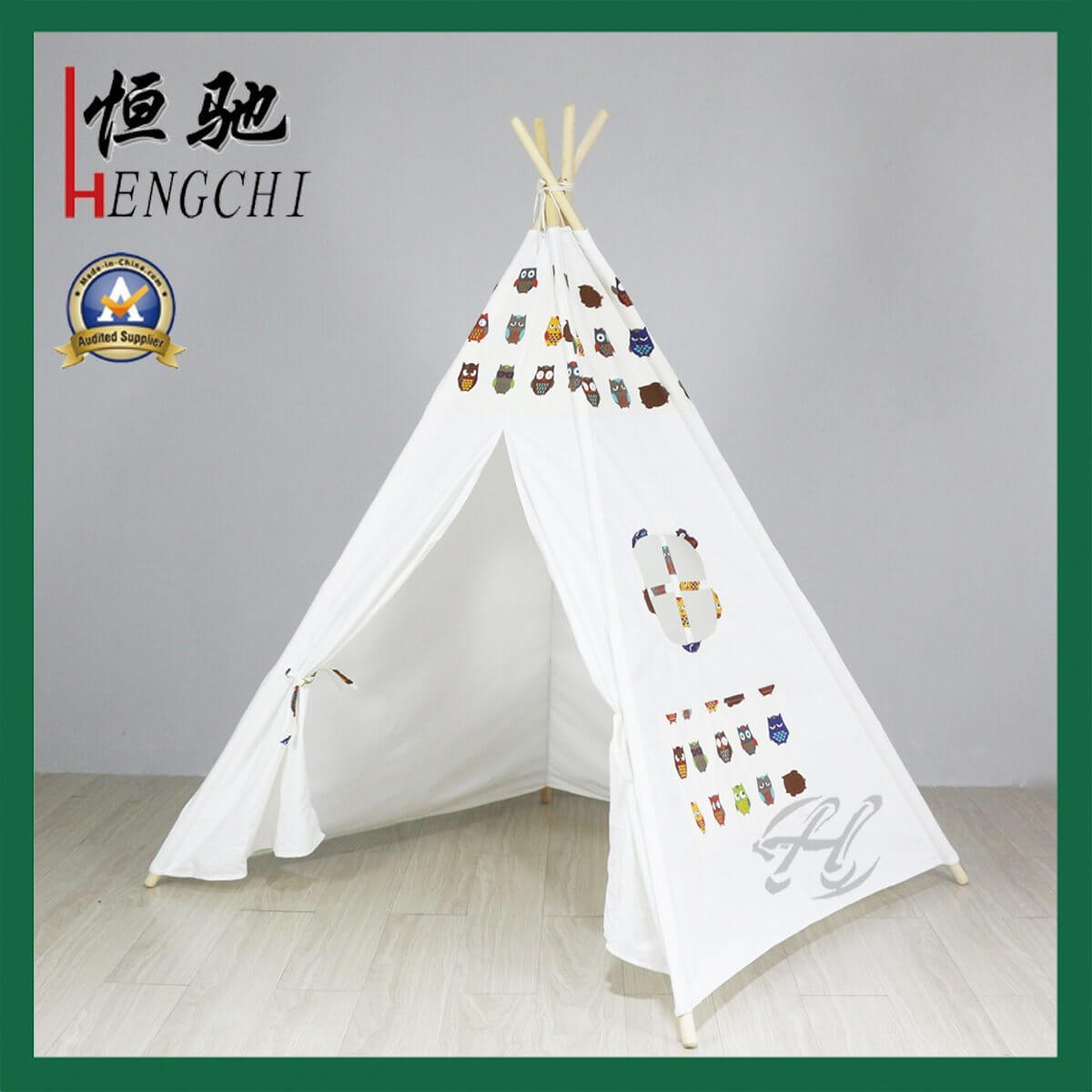 Strip-Printing-Kids-Indian-Teepee-Tent-Children-Play-Canvas-Tent